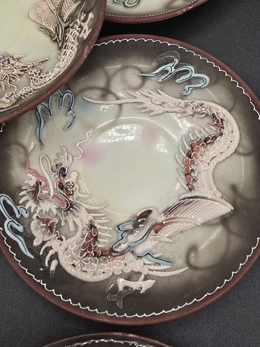 Blue eye dragonware - dragonware, clay
